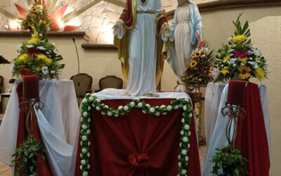 Celebración del primer día de la Novena en honor al Sagrado Corazón de Jesús