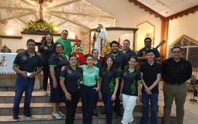 Celebración del último día de la novena en honor al Sagrado Corazón de Jesús